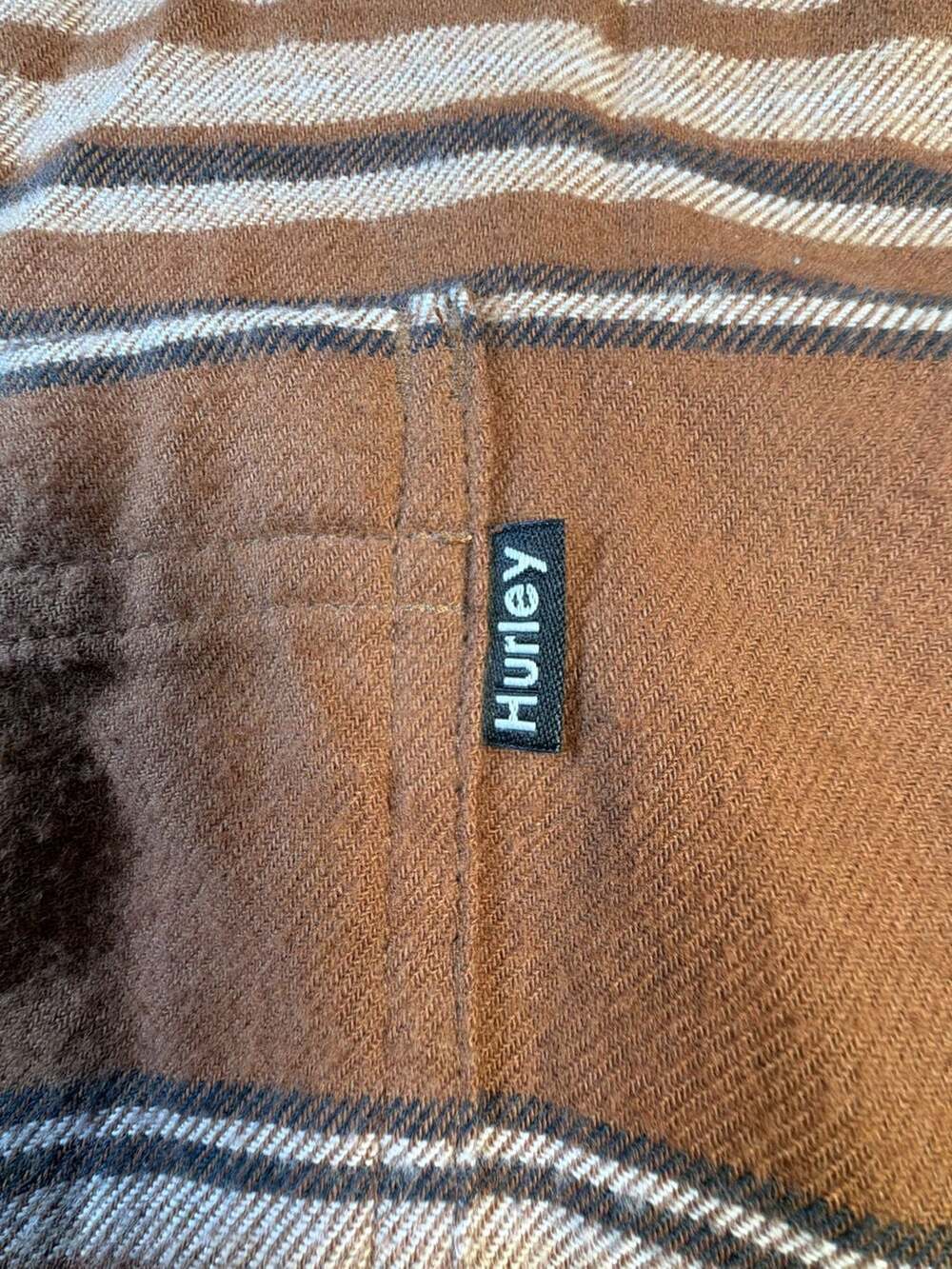 Hurley Portland Organic Long Sleeve Brushed Flannel Button Up Shirt - Picture 2 of 10